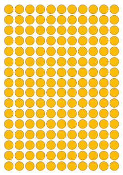 Виниловые наклейки для упаковки и маркировки Policomprint M10. 10 мм. 176 шт.