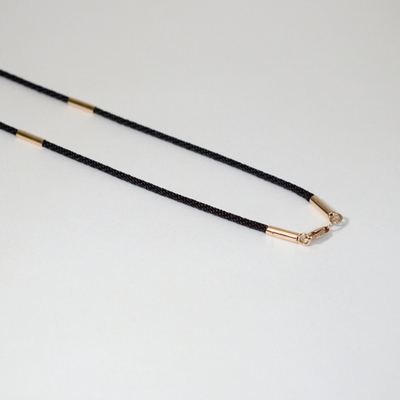 Гайтан с золотыми наконечниками + 2 вставки