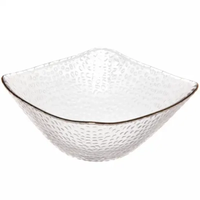Салатник стеклянный «ICE CRYSTAL» 16,5*7,5см прозрачный