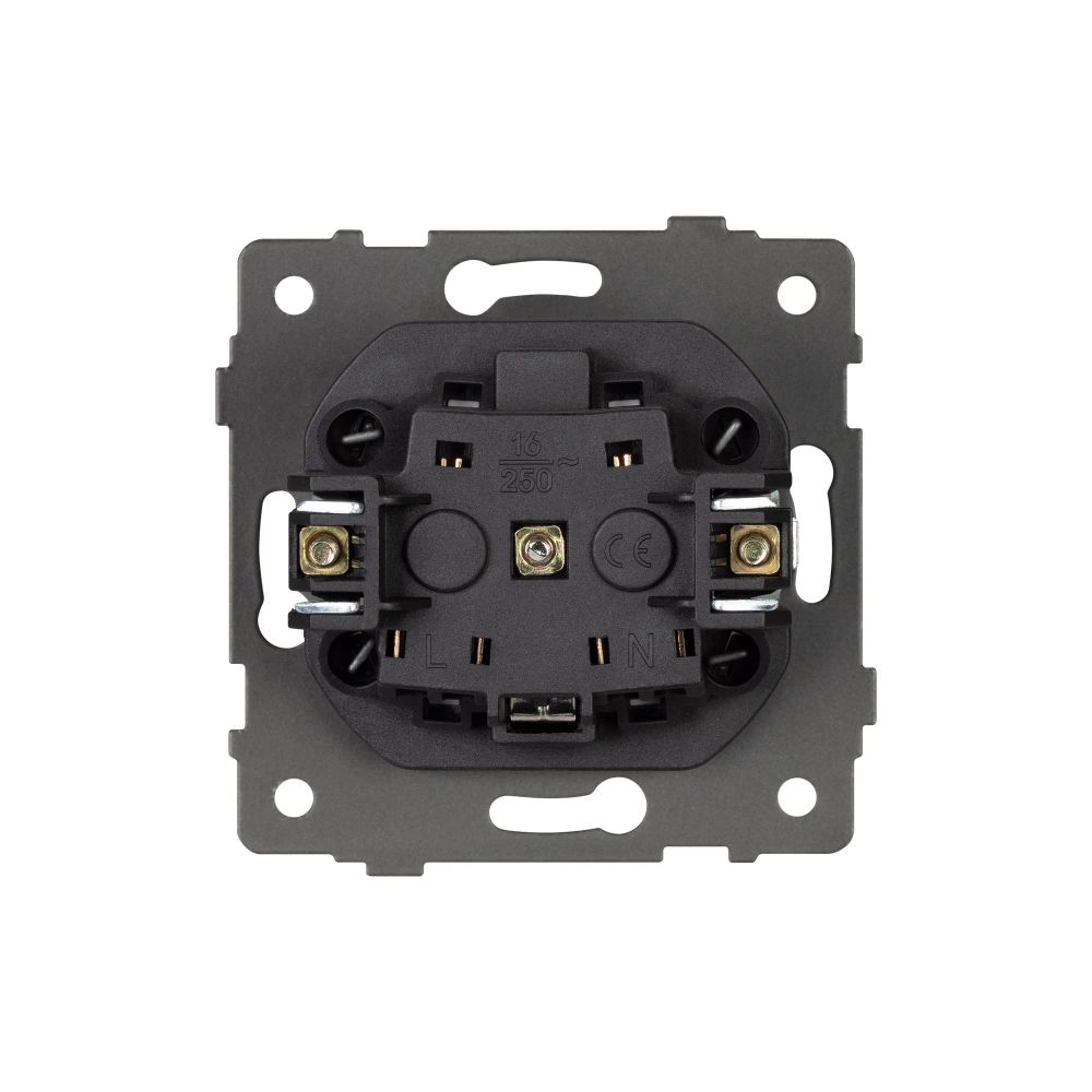 Механизм электрической розетки SCT-MEU1-PL-BK-V (250V, 16A) (Arlight, -) 049815