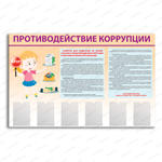 Стенд Противодействие коррупции с карманами А4 900