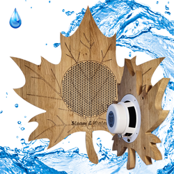Влагостойкий динамик с декоративной дубовой сеткой SW 525 Wood MAPLE (КЛЁН), для бани и сауны