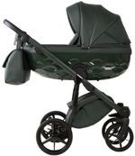 Детская коляска Adamex Chantal Pro Natura 2 в 1 CN-12-FOREST (Т. ЗЕЛЕНАЯ КОЖА)