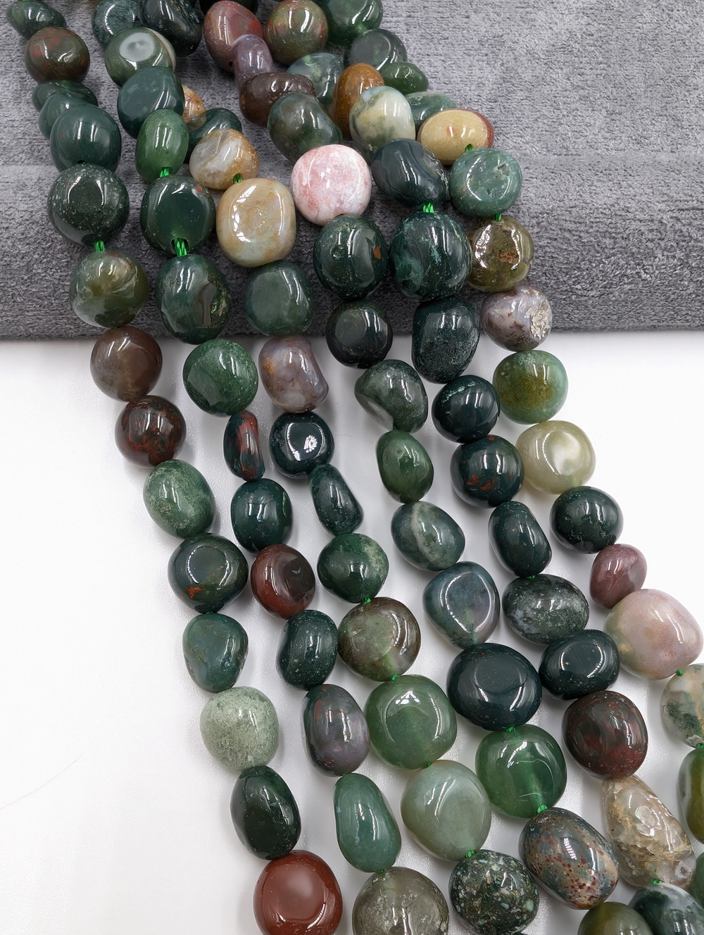 Индийский агат галтовка 7-9мм