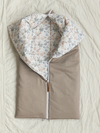 Конверт на выписку Зайчишки (кофейно-серый)