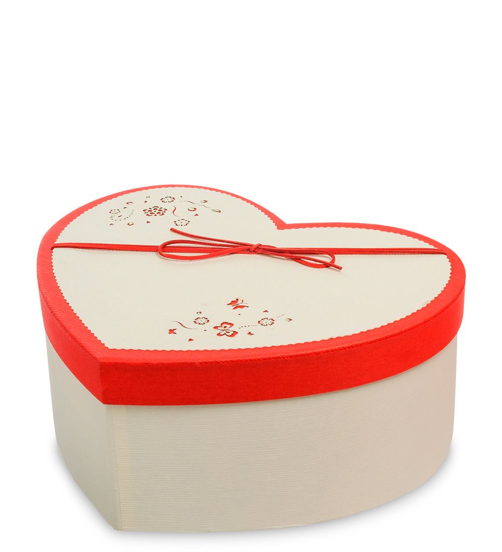 WF-93/2-B Коробка «Сердце» цв.беж./красн.