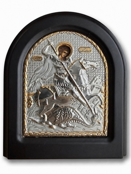 Икона Георгий Победоносец 14×12 см