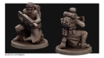 Astra Militarum Tallarn Desert Raiders Талларнский Гвардеец с лазганом миниатюра для AOS,Waha, Настольная игра, НРИ, Варгейм, РПГ