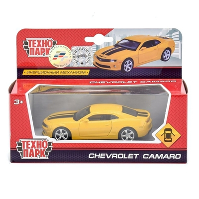 Модель ин. мет. "Chevrolet Camaro SS" 11,3см. откр.двери коробка 67326 (Технопарк)