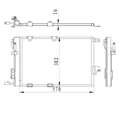 Kular - 56917-KLR - Condenser, air conditioning