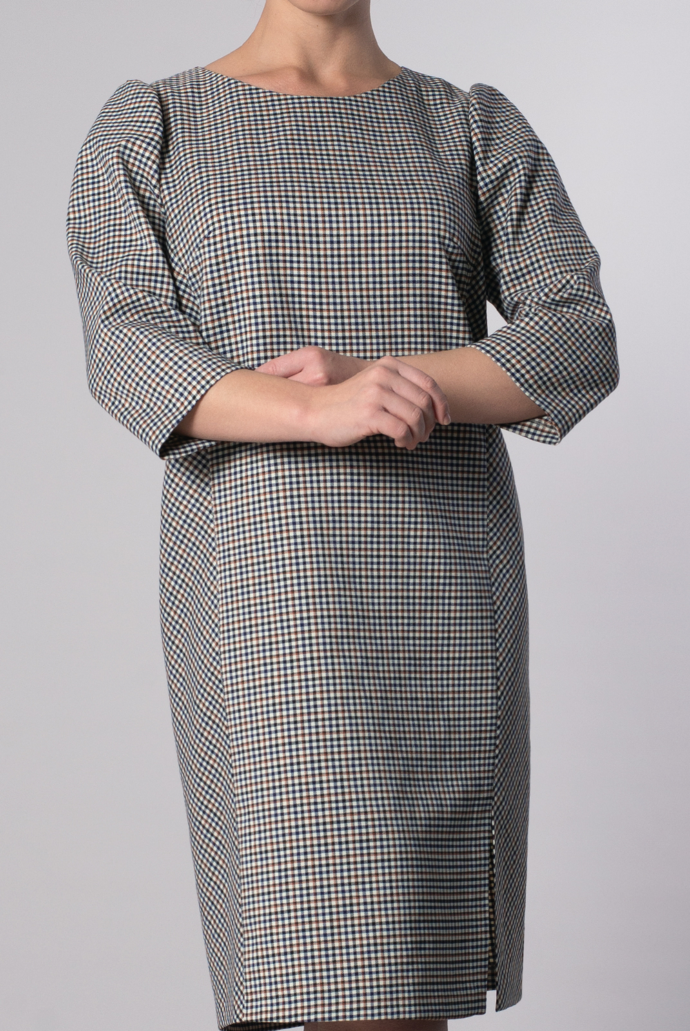 Платье женское 3567ВПА, клетка #412Кла053567ВПА