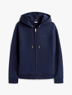 Худи на молнии Tommy Hilfiger Relaxed Fit Zip Hoodie Navy