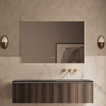 Тумба под раковину Vincea Luxe 1400 подвесная, 2 выкатных ящика soft close, натуральный орех