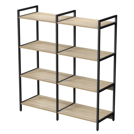 10ССД.4.600 Стеллаж средний двойной 4 полки (1180*400*1328)