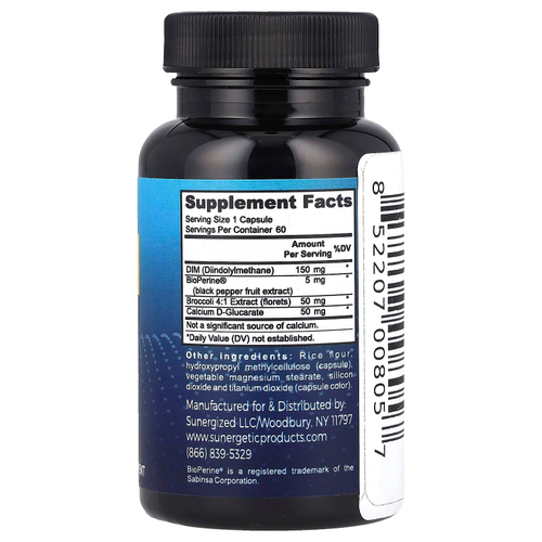 Sunergetic, DIM Complex, 150 мг, 60 капсул
