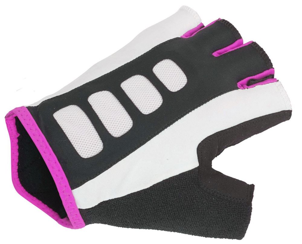 Перчатки Lady Sport Gel X6 жен. черно-розовые S гель/лайкра/синт. кожа с петельками AUTHOR