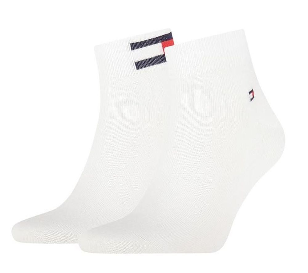 Теннисные носки Tommy Hilfiger Quarter Flag 2P - white