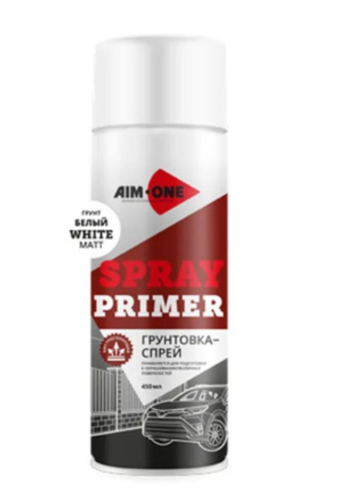 Aim-One Грунтовка-спрей белая матовая, 450мл