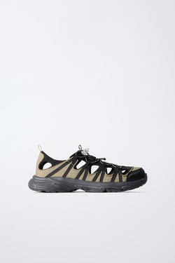 ZARA СПОРТИВНЫЕ САНДАЛИИ, ЧЕРНЫЙ