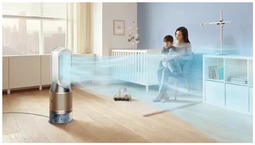 Мойка воздуха Dyson Purifier humidify+cool formaldehyde (PH04), белый/золотой