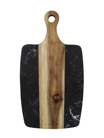 Доска сервировочная из акации и мрамора Kamille KM 10082 (35х18х1,3 см.)