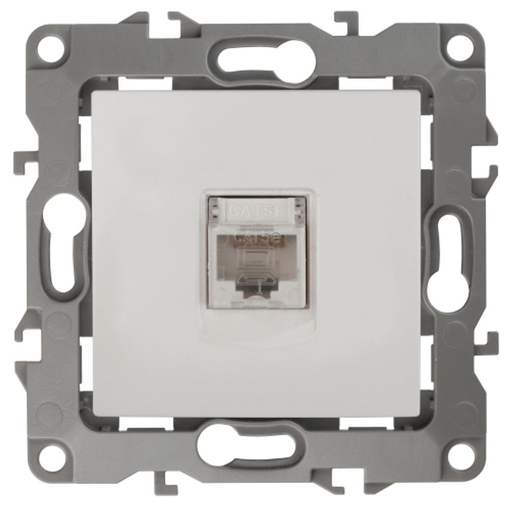 12-3107-01 ЭРА Розетка информационная RJ45, IP20, Эра12, белый