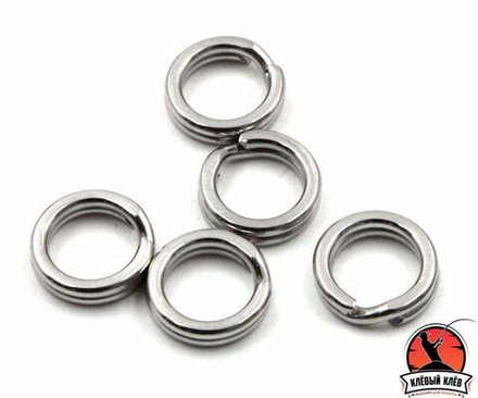 Заводное кольцо Namazu RING-A, цв. Cr, р. 10 ( d=4,3 mm), test-3,5 кг (уп.10 шт)