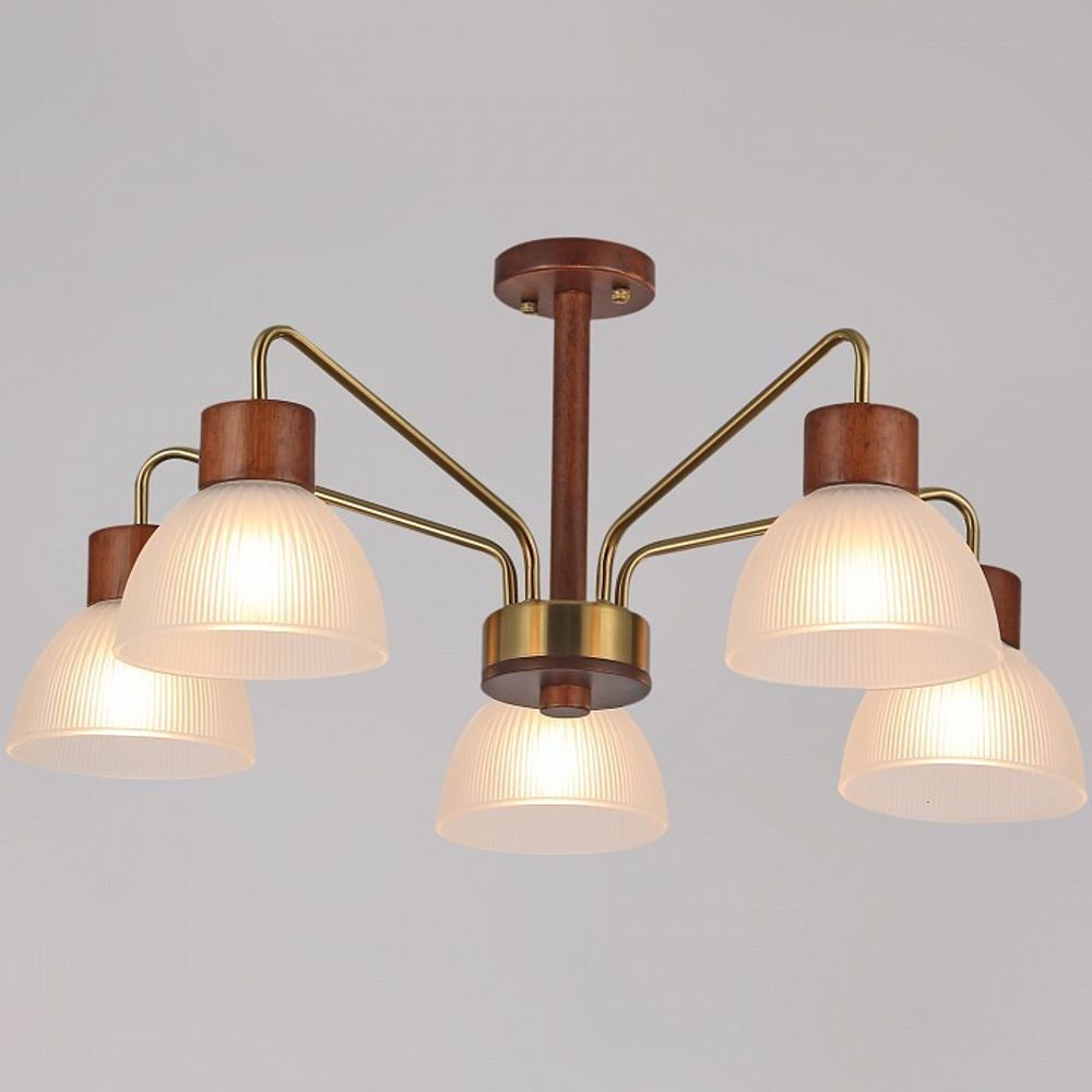 Люстра на штанге ILLUMICO  IL0286-5C-79 BR