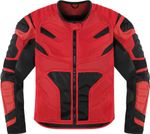 Мотокуртка - ICON OVERLORD RESISTANCE (текстиль, красная)