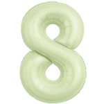 Шар фольгированный Цифра 8 101 см (Желтый)