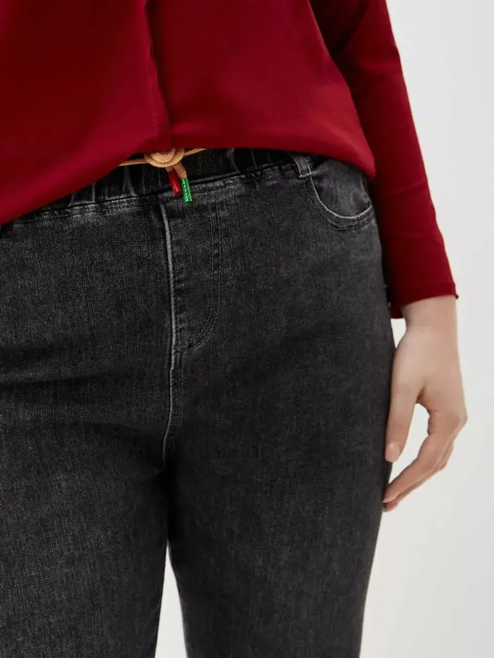 Джинсы на резинке больших размеров