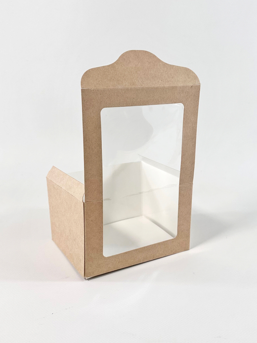 Коробка 13 х 11 х 8 см, с окошком и ламинацией