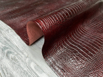 Crocco Bagon Burgundy (0,8-1,0 мм), цв. Бордовый, натуральная кожа