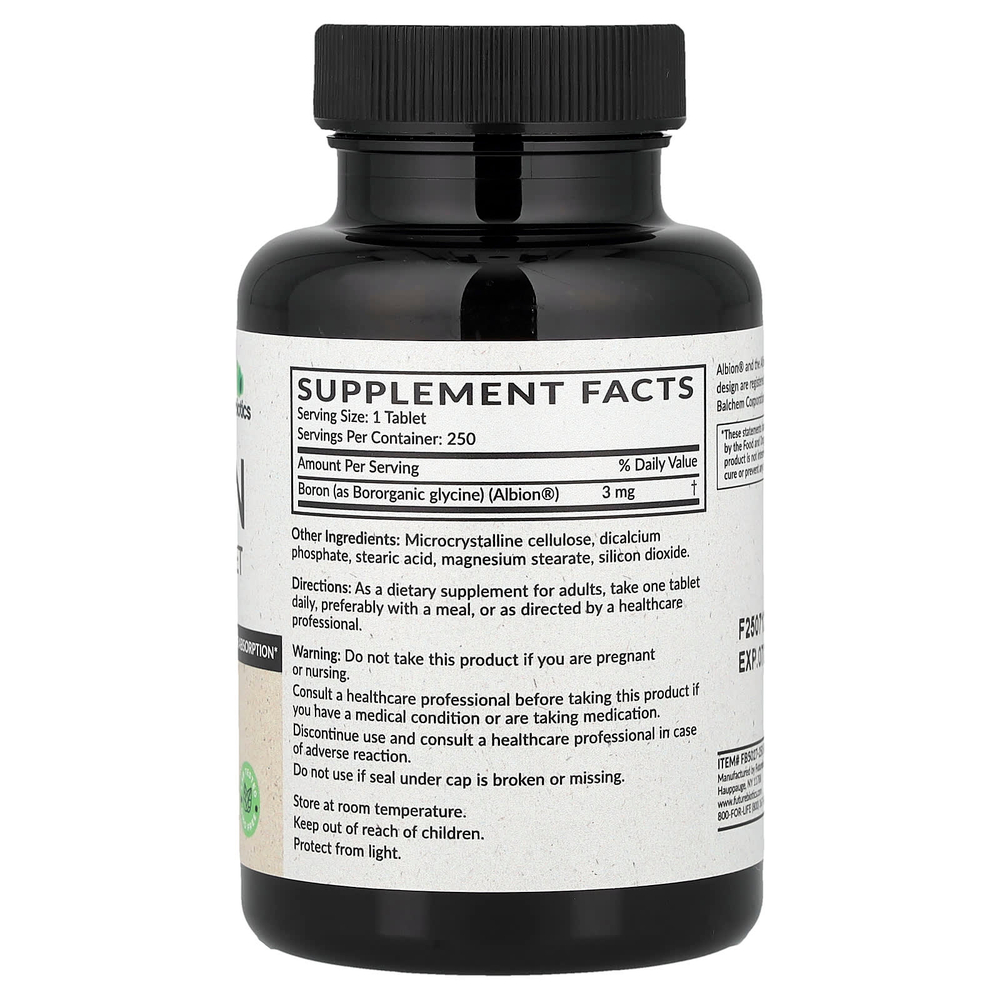 Futurebiotics, бор, 3 мг, 250 вегетарианских таблеток