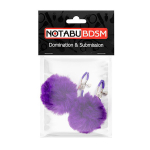 Зажимы для сосков с фиолетовым пушком Bior Toys Notabu NTB-80607