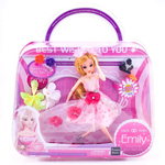 Кукла тип модель "Подружка невесты" (28,5 см, шарнирн., аксесс., сумочка)