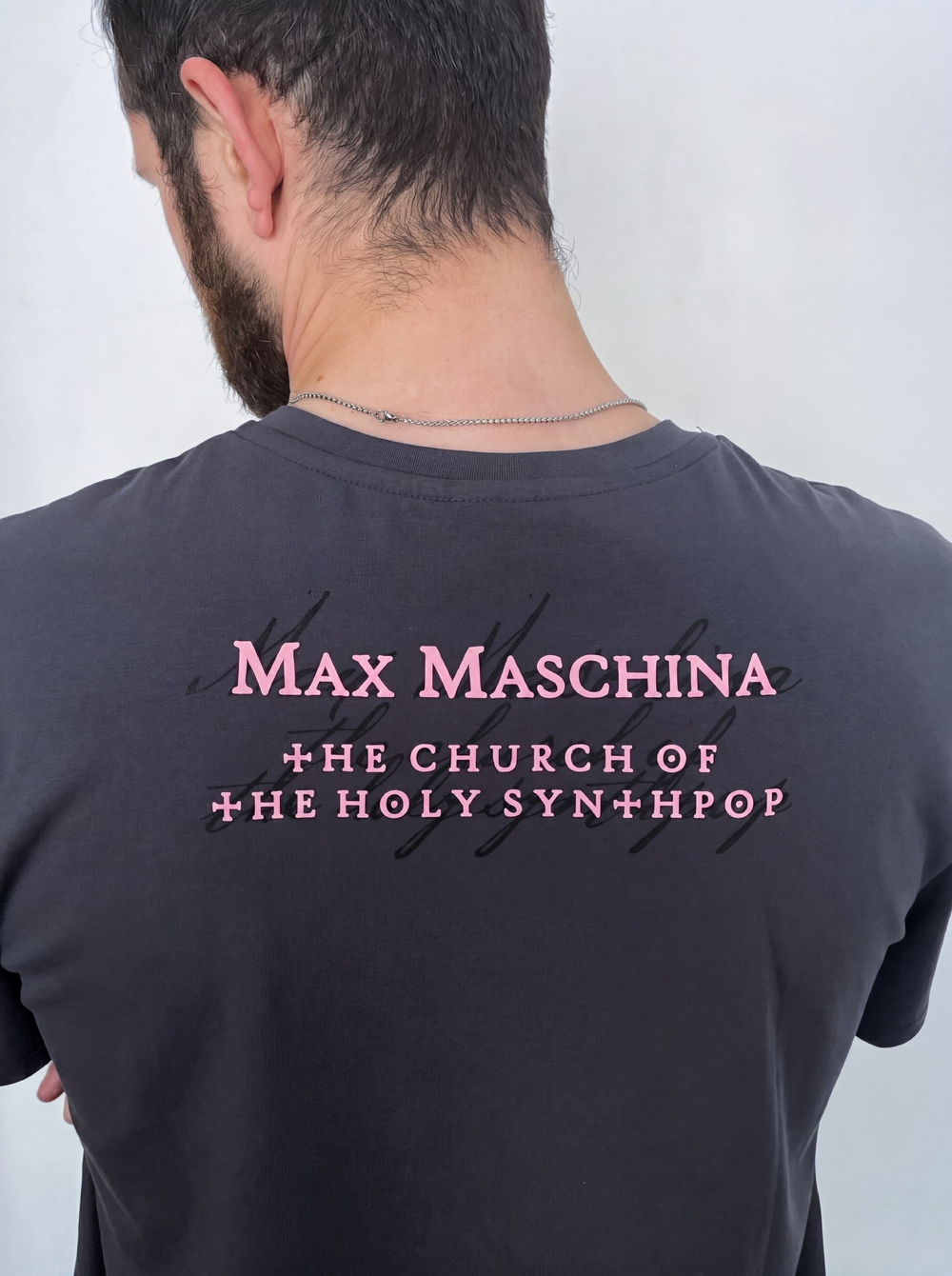 Футболка: «Max Maschina», серая