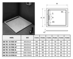 Душевой поддон из искусственного камня WeltWasser WW TRS 100 STONE-WT 100x100 10000004368 Белый