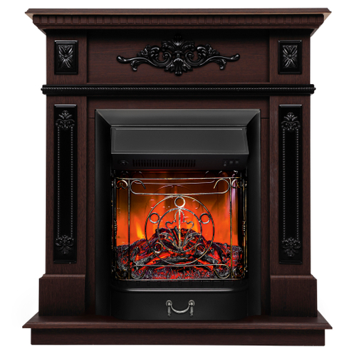 Каминокомплект Real Flame Lilian DN с очагом Majestic Lux Black (без пульта)