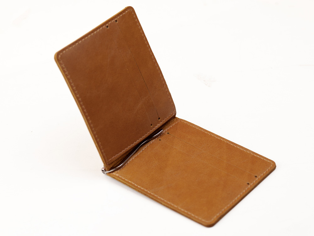 Зажим для денег Варгградъ желтый "Солнце"