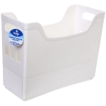 Лоток для хранения на двух колесиках «ШТОФТ», цвет белый, 34*14*25,5см (лейбл Селфи)