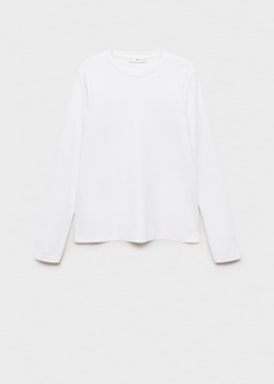 Тонкая футболка с круглой горловиной