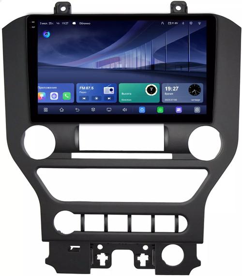 Магнитола для Ford Mustang 6 2014-2022 S550 - Kuberg QLed+2K, Android 14, TS105, Быстрейшая, CarPlay, SIM-слот