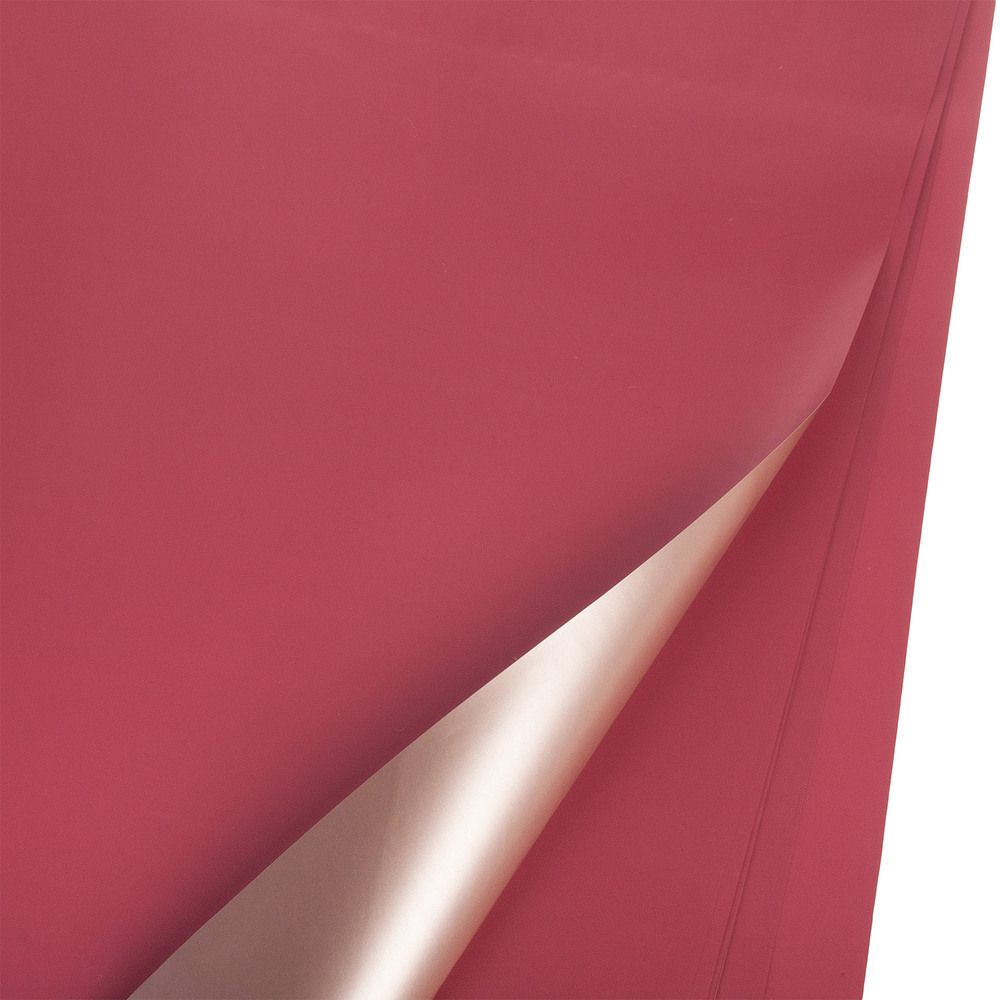 ЛИСТ матовый "Розовое золото" 57x57см (20шт) КРАСНЫЙ