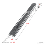 ЗУБР 16х150 мм, Усиленное двутавровое слесарное зубило по металлу, Профессионал (2104-16)