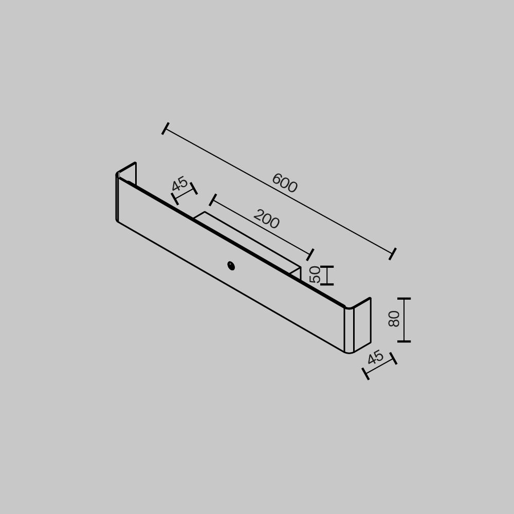 Светильник настенный светодиодный Maytoni   MOD492WL-L12BK