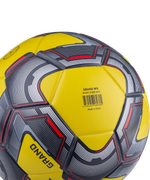 Мяч футбольный Grand №5, желтый/серый/красный