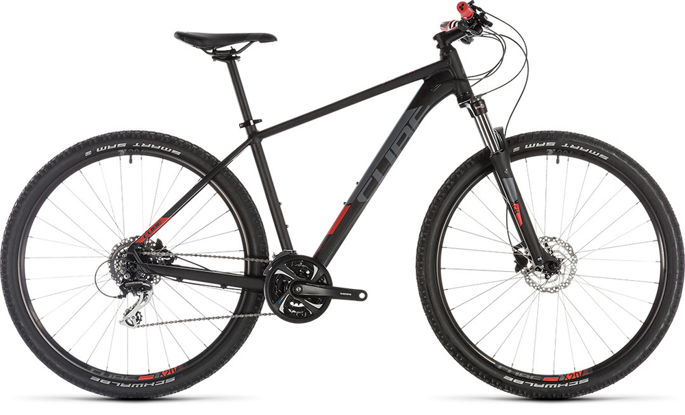 Велосипед CUBE 2019 AIM RACE 29  black´n´red  23"