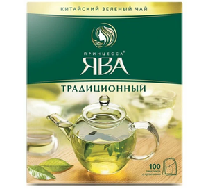 ЧАЙ ПРИНЦЕССА ЯВА ТРАДИЦИОННЫЙ ЗЕЛЕНЫЙ 100ГР