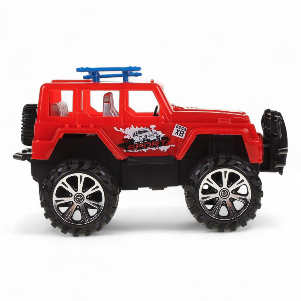 Джип на РУ 24,5*13*13см. движение вперед/назад, красный